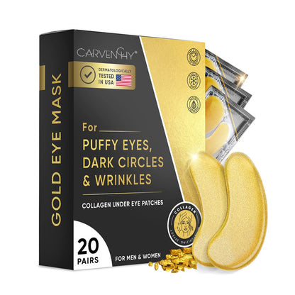 Under Eye Gold Mask for Eye Bag, Wrinkles, and Puffiness Removal