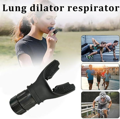 Breathing Trainer Respirator Fitness Equipment- Exercise Lung Face Mouthpiece