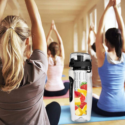 Water Bottle with Fruit Infuser for Juice and Flavored Water