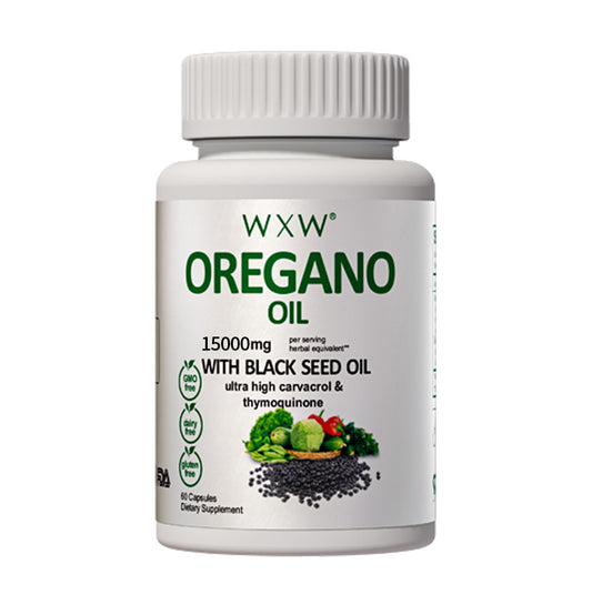 Virgin Cold Pressed Oregano Oil with Black Seed Oil Capsules